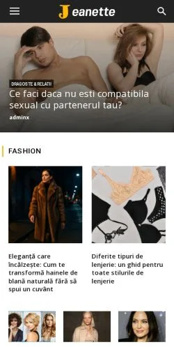 Podgląd witryny Jeanette, medium z kraju Rumunia do artykułów sponsorowanych