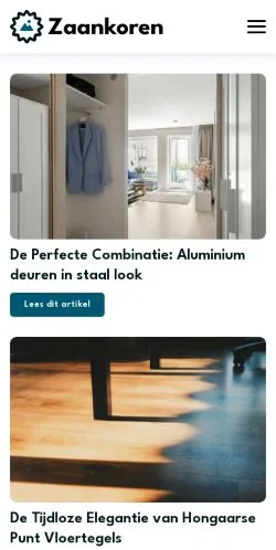 Anteprima del sito Zaankoren, media di Paesi Bassi per articoli sponsorizzati