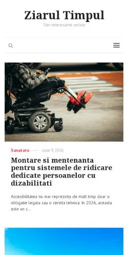 Anteprima del sito Ziarul Timpul, media di Romania per articoli sponsorizzati