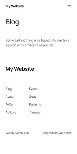 Anteprima del sito My Website, media di Stati Uniti per articoli sponsorizzati