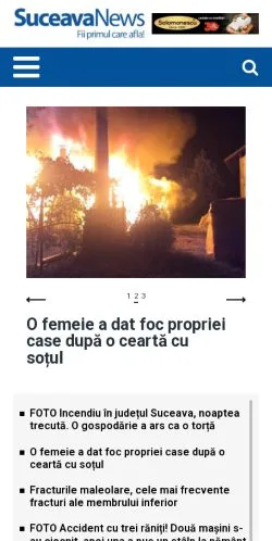 Anteprima del sito SuceavaNews, media di Romania per articoli sponsorizzati