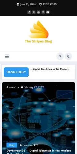 Anteprima del sito The Stripes Blog -, media di Regno Unito per articoli sponsorizzati