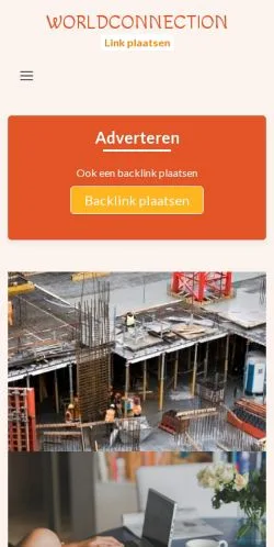 Förhandsvisning av webbplatsen Worldconnection.nl, medium i Nederländerna för sponsrade artiklar