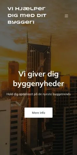 Anteprima del sito Byg Til Lavpris, media di Danimarca per articoli sponsorizzati