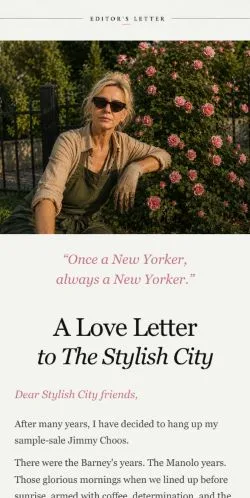 Anteprima del sito The Stylish City, media di Stati Uniti per articoli sponsorizzati
