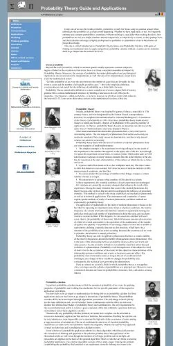 Anteprima del sito Probability Theory Guide, media di Romania per articoli sponsorizzati