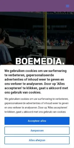 Podgląd witryny BoeMedia, medium z kraju Holandia do artykułów sponsorowanych