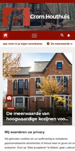 Podgląd witryny Cromhouthuis, medium z kraju Holandia do artykułów sponsorowanych