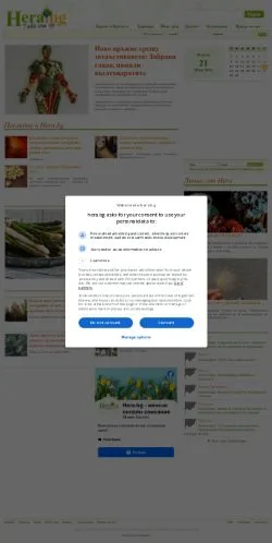 Sponsorlu makaleler için Bulgaristan medyası Hera sitesinin önizlemesi