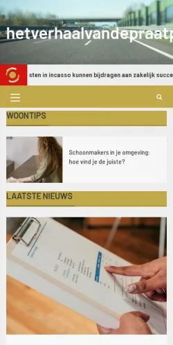 Anteprima del sito Het Verhaal Van De Praatpaal, media di Paesi Bassi per articoli sponsorizzati