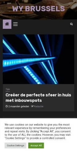 Anteprima del sito Wy Brussels, media di Belgio per articoli sponsorizzati