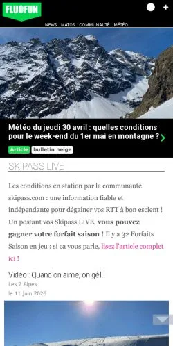 Preview of the Fluofun website, a media outlet in France for sponsored articles