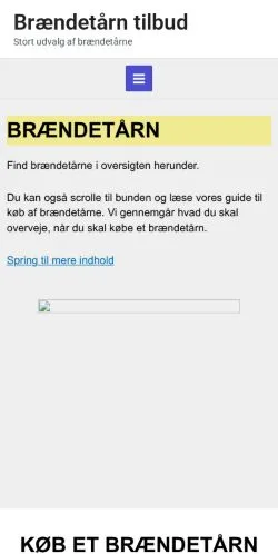 Pré-visualização do site Brændetårn Tilbud, meio de Dinamarca para artigos patrocinados