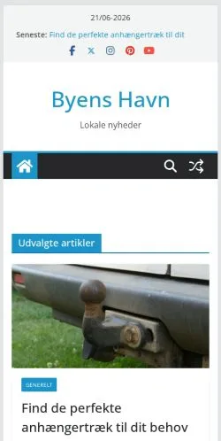 Podgląd witryny Byens Havn, medium z kraju Dania do artykułów sponsorowanych