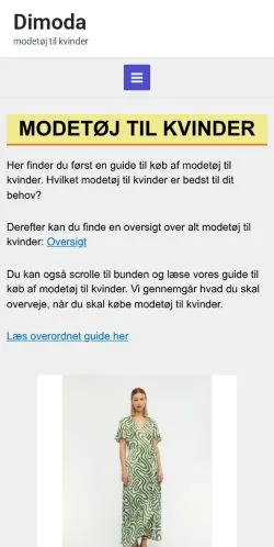 Forhåndsvisning af Di Moda, medie fra Danmark til sponsorerede artikler
