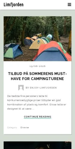 Voorbeeld van de site Limfjorden, medium uit Denemarken voor gesponsorde artikelen