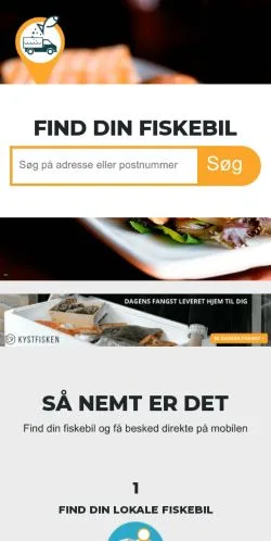Podgląd witryny FiskeBil, medium z kraju Dania do artykułów sponsorowanych