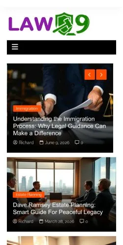 スポンサード記事向けのアメリカ合衆国メディア、Law Nineのサイトプレビュー