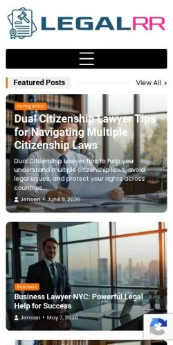 Anteprima del sito Legalrr, media di Stati Uniti per articoli sponsorizzati