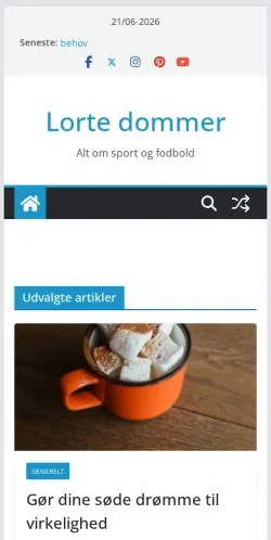 Podgląd witryny Lorte Dommer, medium z kraju Dania do artykułów sponsorowanych