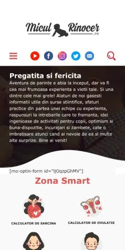 Anteprima del sito Miculrinocer, media di Romania per articoli sponsorizzati