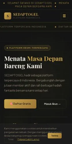 Podgląd witryny SEDAPTOGEL, medium z kraju Indonezja do artykułów sponsorowanych