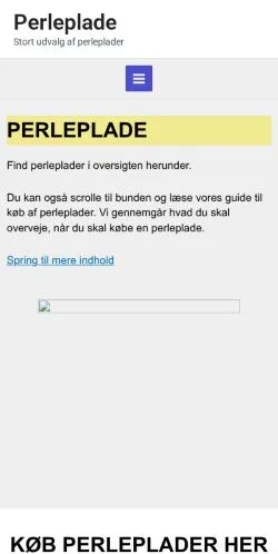 Vorschau der Website Perleplade, Medium aus Dänemark für gesponserte Artikel
