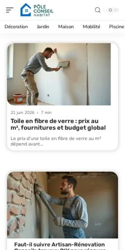 Anteprima del sito Pôle Conseil Habitat, media di Francia per articoli sponsorizzati