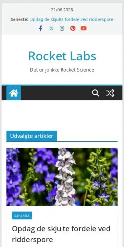 Förhandsvisning av webbplatsen Rocket Labs, medium i Danmark för sponsrade artiklar