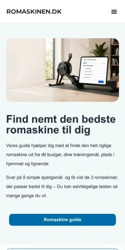 Preview of the Romaskiner website, a media outlet in Denmark for sponsored articles