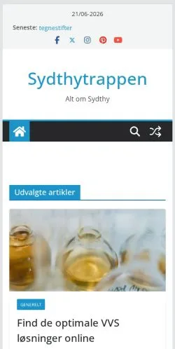 Förhandsvisning av webbplatsen Sydthytrappen, medium i Danmark för sponsrade artiklar