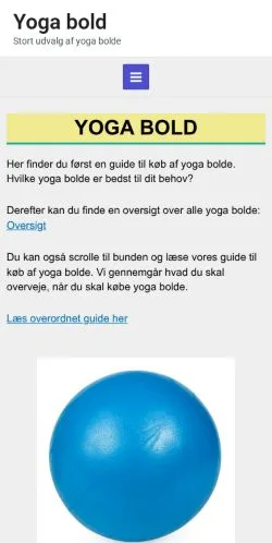 Podgląd witryny Yoga Bold, medium z kraju Dania do artykułów sponsorowanych