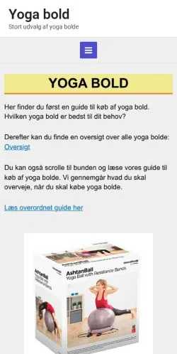 스폰서 기사용 덴마크 매체 Yoga Bold 사이트 미리보기