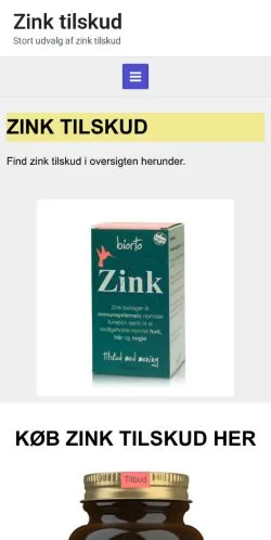 Anteprima del sito Zink Tilskud, media di Danimarca per articoli sponsorizzati