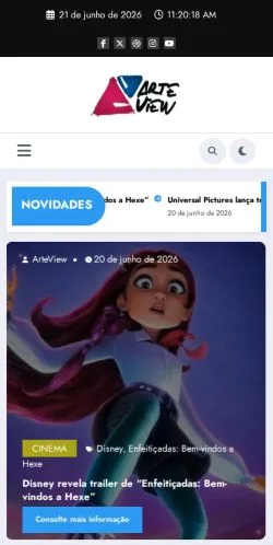 スポンサード記事向けのブラジルメディア、Arteviewのサイトプレビュー