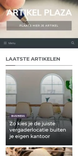 Anteprima del sito Artikel Plaza, media di Paesi Bassi per articoli sponsorizzati
