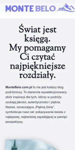 Anteprima del sito MonteBelo, media di Polonia per articoli sponsorizzati