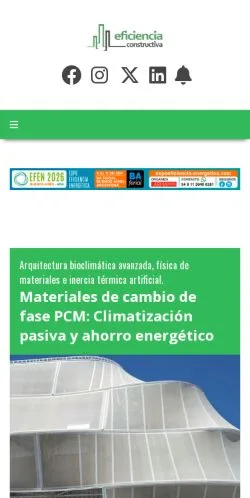 Anteprima del sito Eficiencia Constructiva, media di Argentina per articoli sponsorizzati