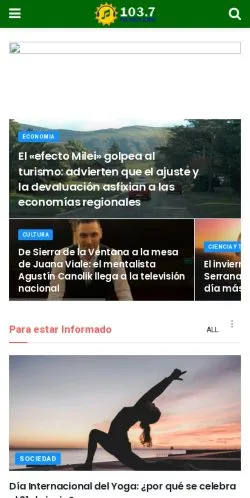 Podgląd witryny Noticias Radio Reflejos, medium z kraju Argentyna do artykułów sponsorowanych