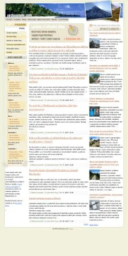 Vista previa del sitio Cestovatelské Blogy, medio de Chequia para artículos patrocinados