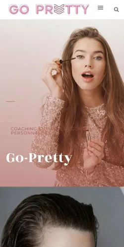 Anteprima del sito Go-Pretty, media di Francia per articoli sponsorizzati