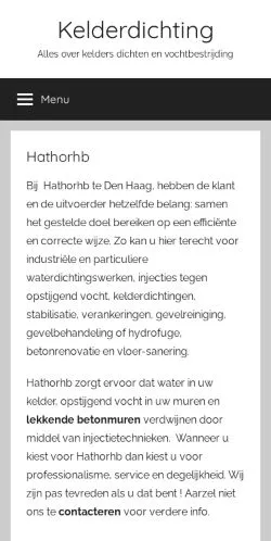 Anteprima del sito HathorHB Kelderdichting, media di Paesi Bassi per articoli sponsorizzati
