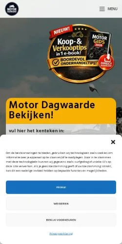 Podgląd witryny Motor Dagwaarde, medium z kraju Holandia do artykułów sponsorowanych