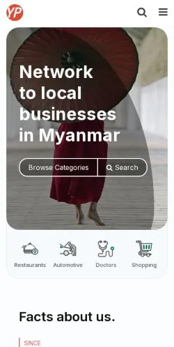Podgląd witryny Myanmar Business Network, medium z kraju Mjanma (Birma) do artykułów sponsorowanych