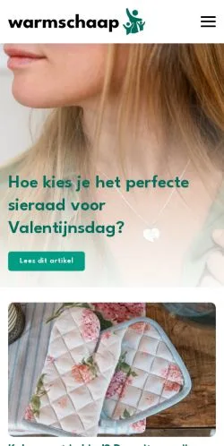 Förhandsvisning av webbplatsen Warmschaap, medium i Nederländerna för sponsrade artiklar