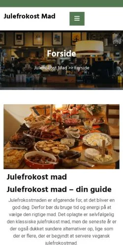 Podgląd witryny Julefrokost Mad, medium z kraju Dania do artykułów sponsorowanych