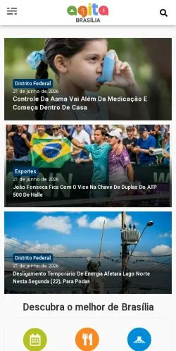 Anteprima del sito Agita Brasília, media di Brasile per articoli sponsorizzati