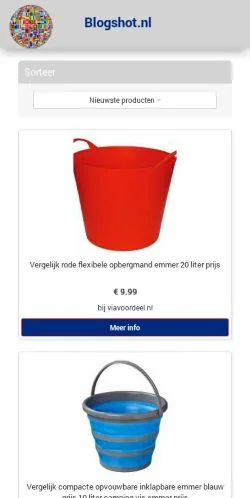 Podgląd witryny Blogshot.nl, medium z kraju Holandia do artykułów sponsorowanych