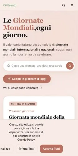 Anteprima del sito Giornata Mondiale, media di Italia per articoli sponsorizzati