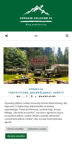 Podgląd witryny Górskim Szlakiem, medium z kraju Polska do artykułów sponsorowanych